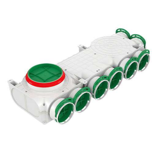 Verdeelbox instort